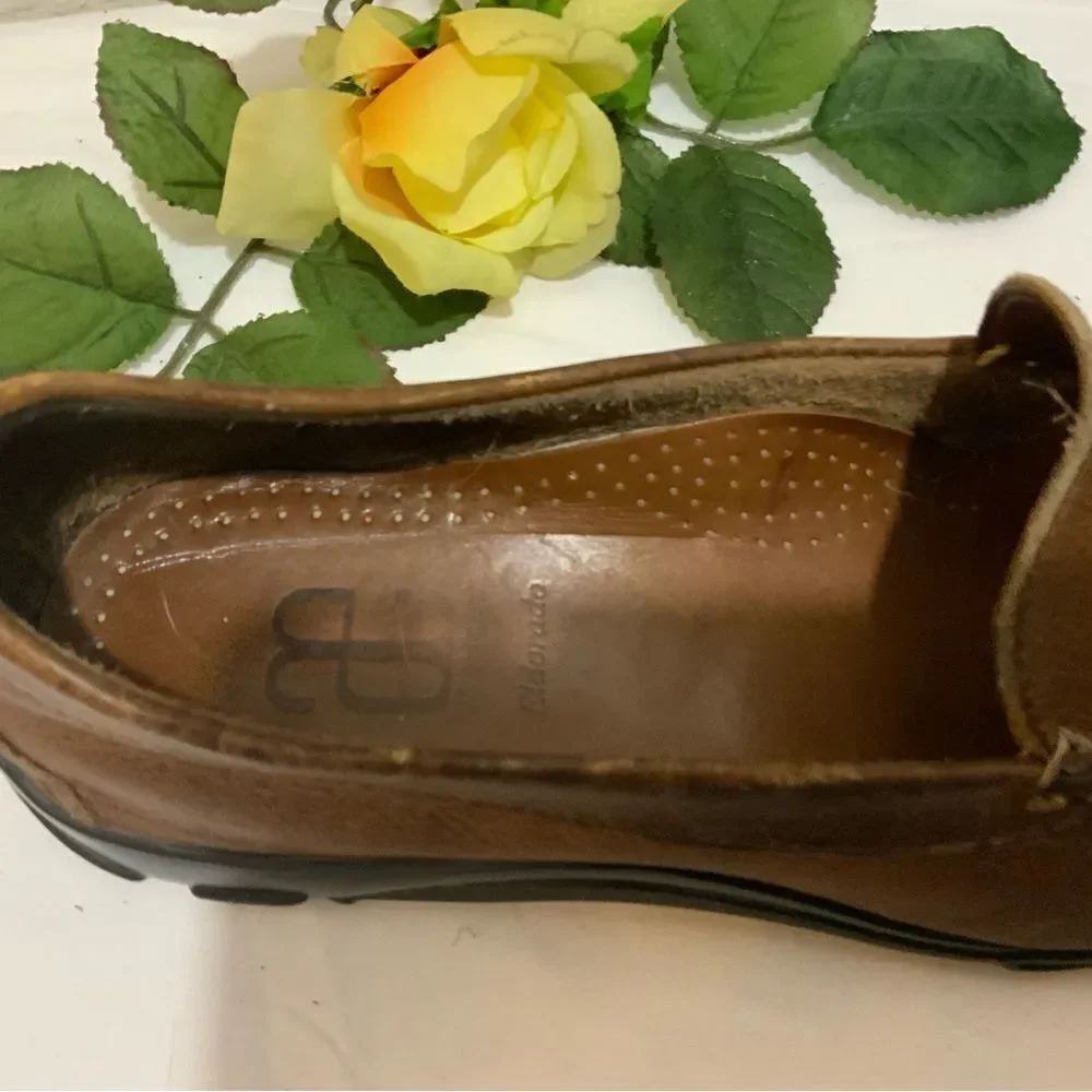 Allen Edmonds Eldorado Driving Loafers Moccasins Shoes Bison Leather Men’s 8.5 D